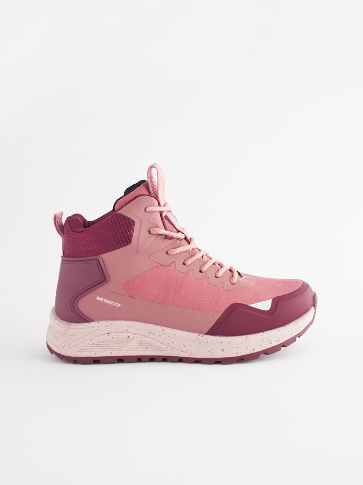 Pink Waterproof Thinsulate Thermal Lined Hiker Boots - Image 2 of 9