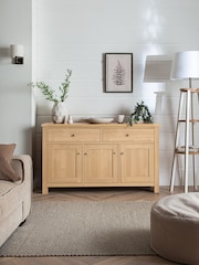 Natural Malvern Oak Effect Large Sideboard - Image 1 of 13