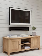 Natural Malvern Oak Effect Up to 60 inch Slim TV Unit - Image 1 of 10