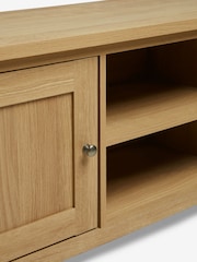 Natural Malvern Oak Effect Up to 60 inch Slim TV Unit - Image 3 of 10