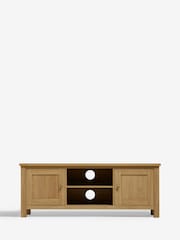 Natural Malvern Oak Effect Up to 60 inch Slim TV Unit - Image 4 of 10