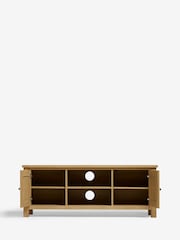 Natural Malvern Oak Effect Up to 60 inch Slim TV Unit - Image 6 of 10