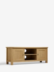 Natural Malvern Oak Effect Up to 60 inch Slim TV Unit - Image 7 of 10