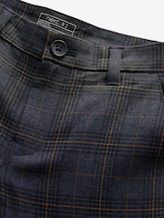 Navy/Blue Smart Check Trousers (12mths-16yrs) - Image 3 of 3
