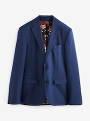 Bright Blue Slim Fit Suit: Jacket - Image 11 of 11
