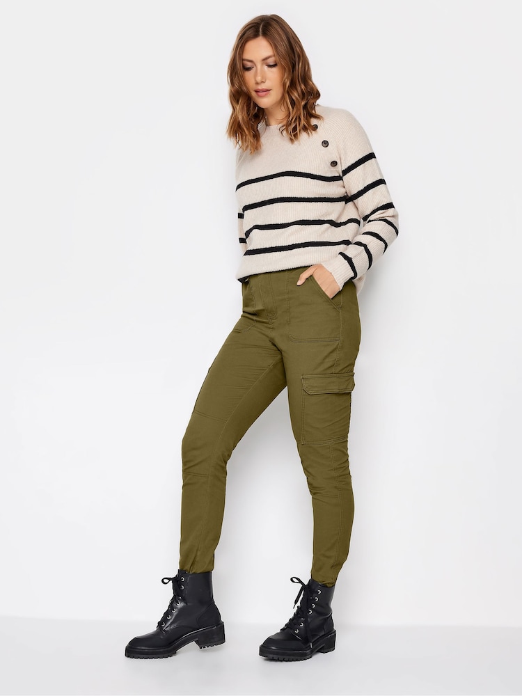 Long Tall Sally Green Cargo Stretch Skinny Jeans - Image 2 of 3