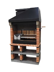 Movelar Brown Garden Pan American Plus XL Barbecue with Wood Fired Brazier - Image 3 of 7