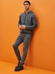 adidas Grey Regular Essentials Fleece Tapered Joggers - Image 3 of 5