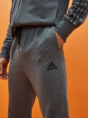 adidas Grey Regular Essentials Fleece Tapered Joggers - Image 4 of 5