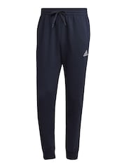 adidas Blue Regular Essentials Fleece Tapered Joggers - Image 4 of 4