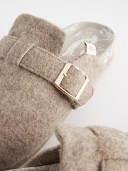Laura Ashley Grey Felt Clog Mule Slippers - Image 5 of 7