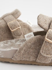Laura Ashley Grey Felt Clog Mule Slippers - Image 6 of 7
