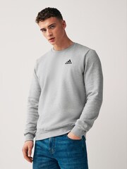adidas Grey Feelcozy Sweatshirt - Image 1 of 5