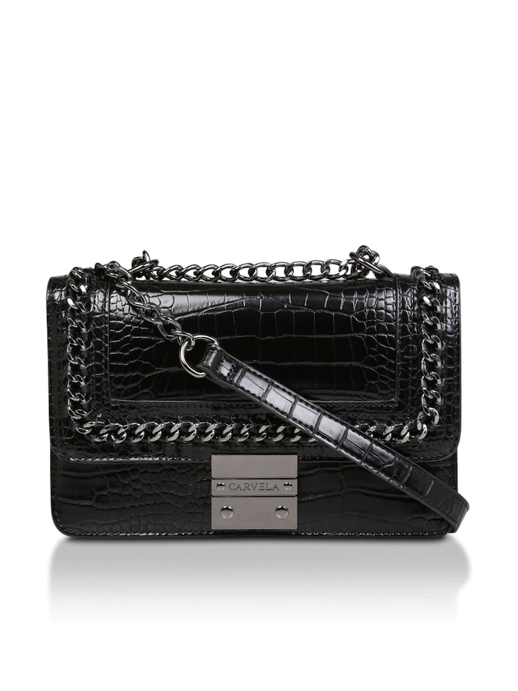 Carvela Bailey Black Qltd Chn Shoulder Bag - Image 1 of 5