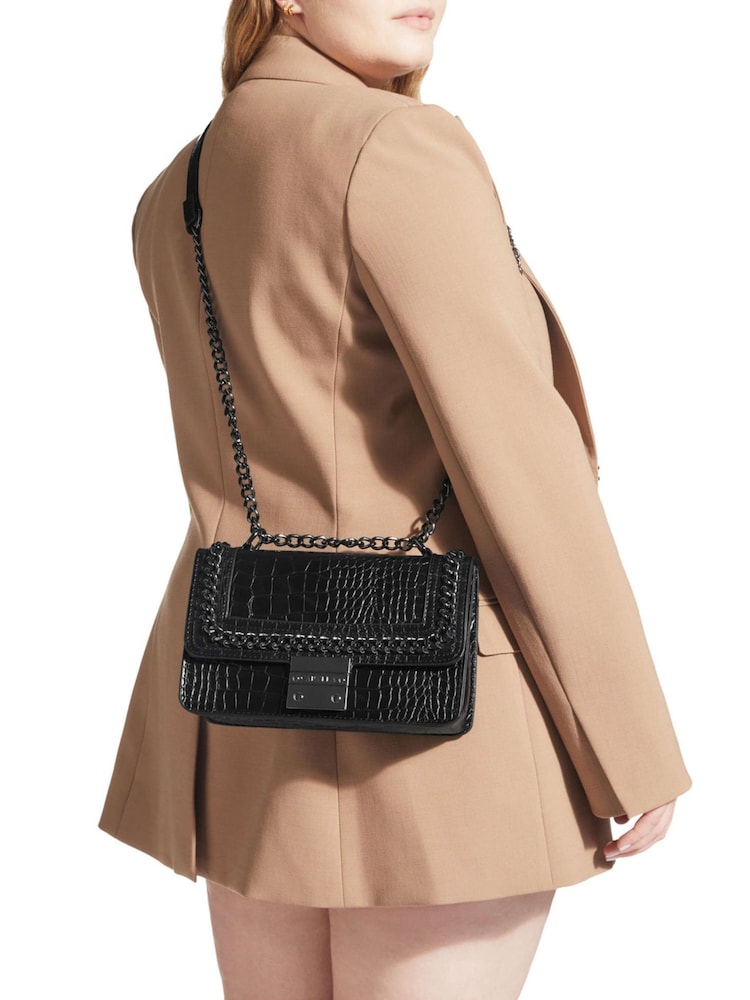 Carvela Bailey Black Qltd Chn Shoulder Bag - Image 5 of 5