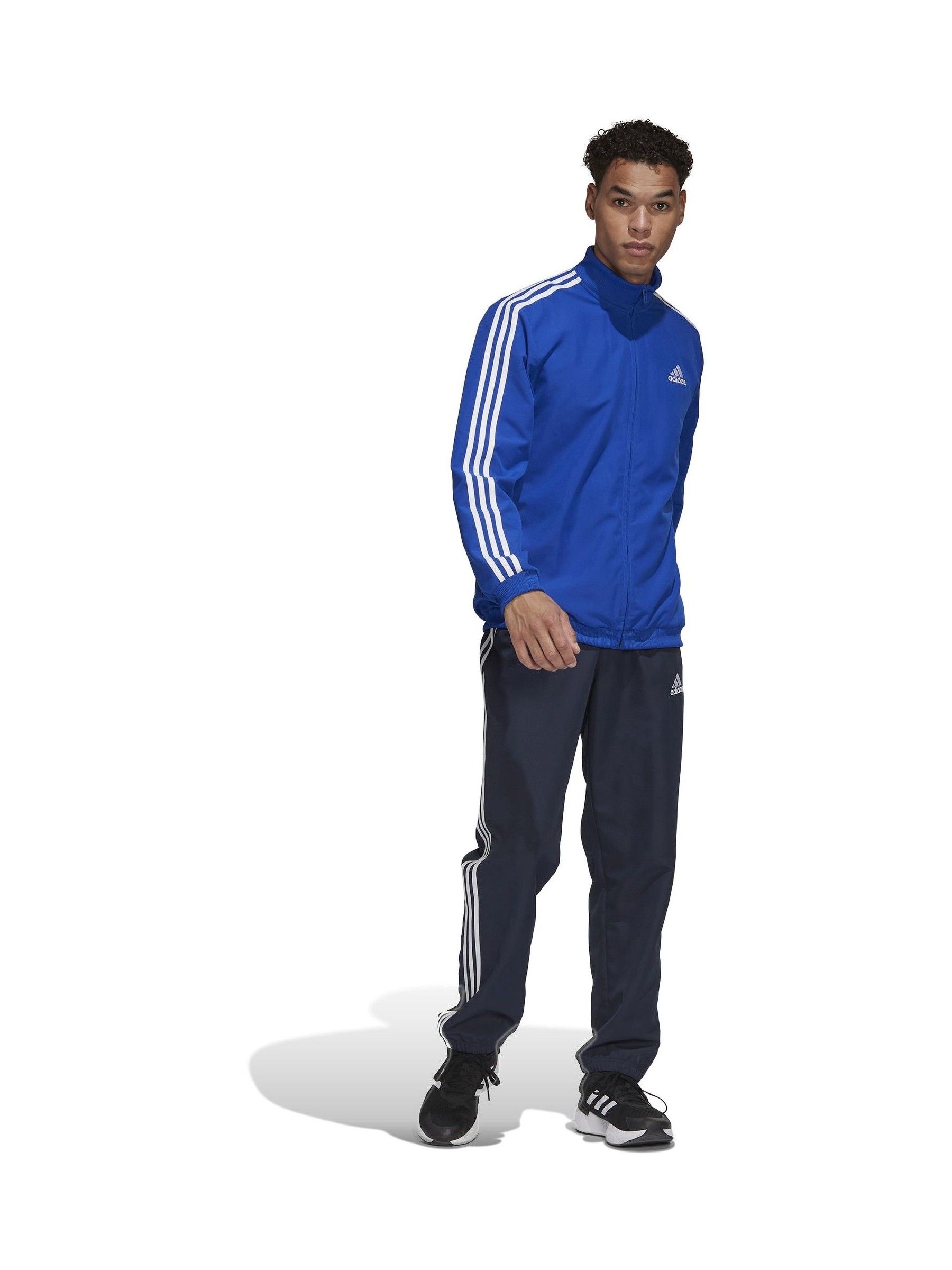Buy adidas Blue 3 Stripes Woven Tracksuit from Next Luxembourg