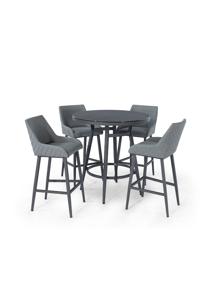 Maze Grey Garden Regal 4 Seat Round Bar Set - Image 5 of 5