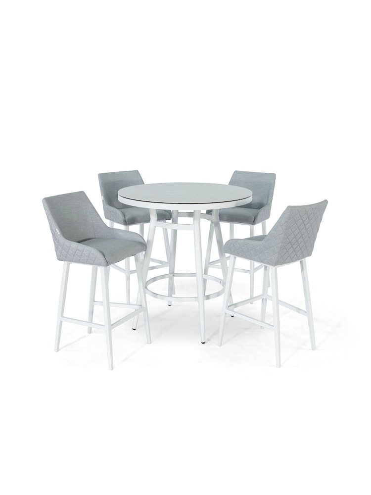 Maze Grey Garden Regal 4 Seat Round Bar Set - Image 5 of 5