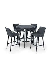 Maze Grey Garden Regal 4 Seat Round Bar Set - Image 5 of 6