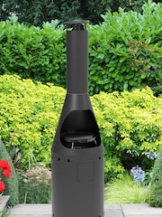Leisuregrow Black Garden Casa Mia Alto Gas Chiminea - Image 1 of 2