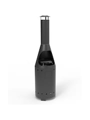 Leisuregrow Black Garden Casa Mia Alto Gas Chiminea - Image 2 of 2