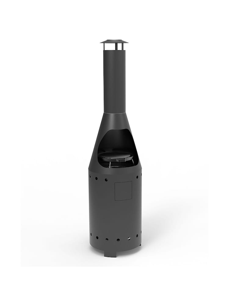 Leisuregrow Black Garden Casa Mia Alto Gas Chiminea - Image 2 of 2