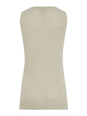 Long Tall Sally Natural V-Neck Knitted Vest - Image 3 of 3
