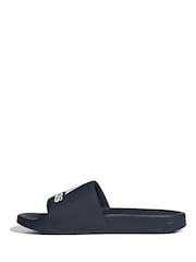 adidas Blue Sportswear Adilette Shower Slides - Image 2 of 9