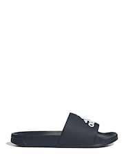 adidas Blue Sportswear Adilette Shower Slides - Image 3 of 9