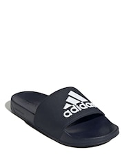 adidas Blue Sportswear Adilette Shower Slides - Image 5 of 9