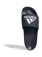 adidas Blue Sportswear Adilette Shower Slides - Image 6 of 9