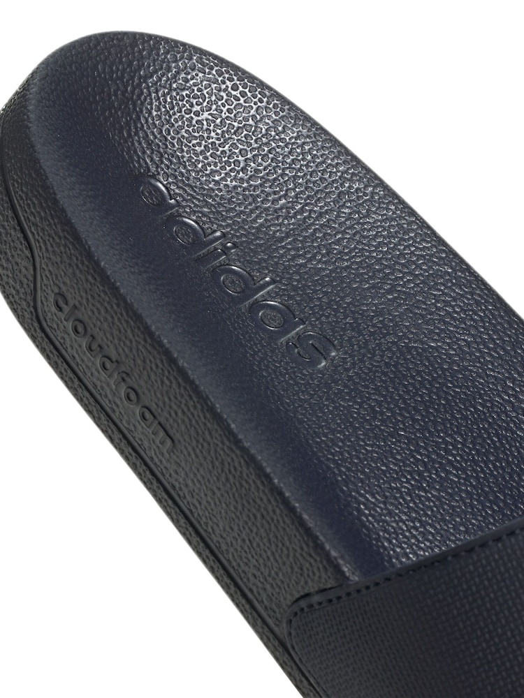 adidas Blue Sportswear Adilette Shower Slides - Image 9 of 9