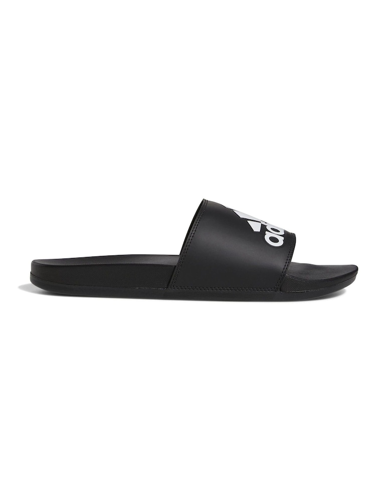 adidas Dark Black Sportswear Adilette Comfort Slides - Image 1 of 9