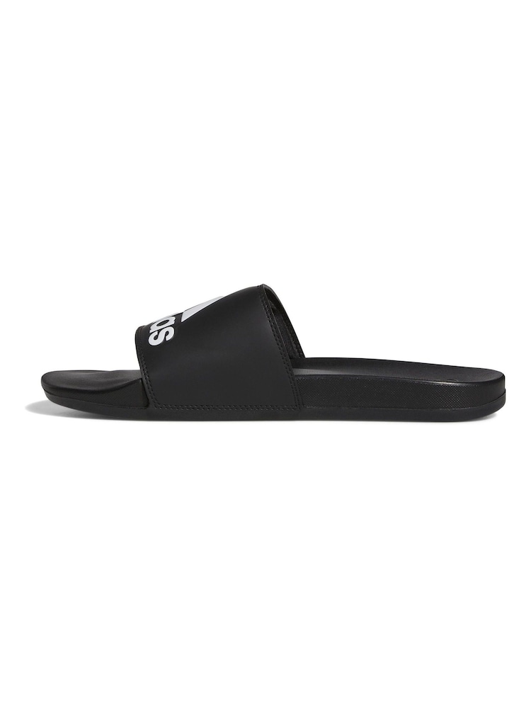 adidas Dark Black Sportswear Adilette Comfort Slides - Image 2 of 9