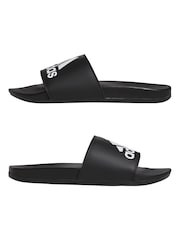 adidas Dark Black Sportswear Adilette Comfort Slides - Image 5 of 9