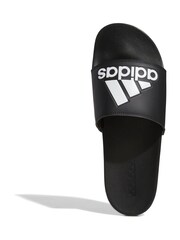 adidas Dark Black Sportswear Adilette Comfort Slides - Image 6 of 9