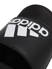 adidas Dark Black Sportswear Adilette Comfort Slides - Image 8 of 9
