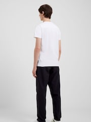 French Connection Black Peached 100% Cotton Straight Leg Trousers - Image 3 of 3