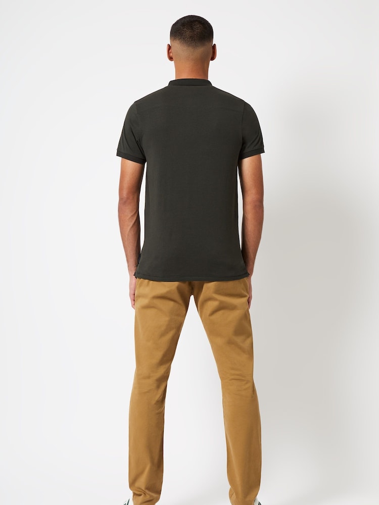 French Connection Green Jersey Polo Shirt - Image 2 of 2