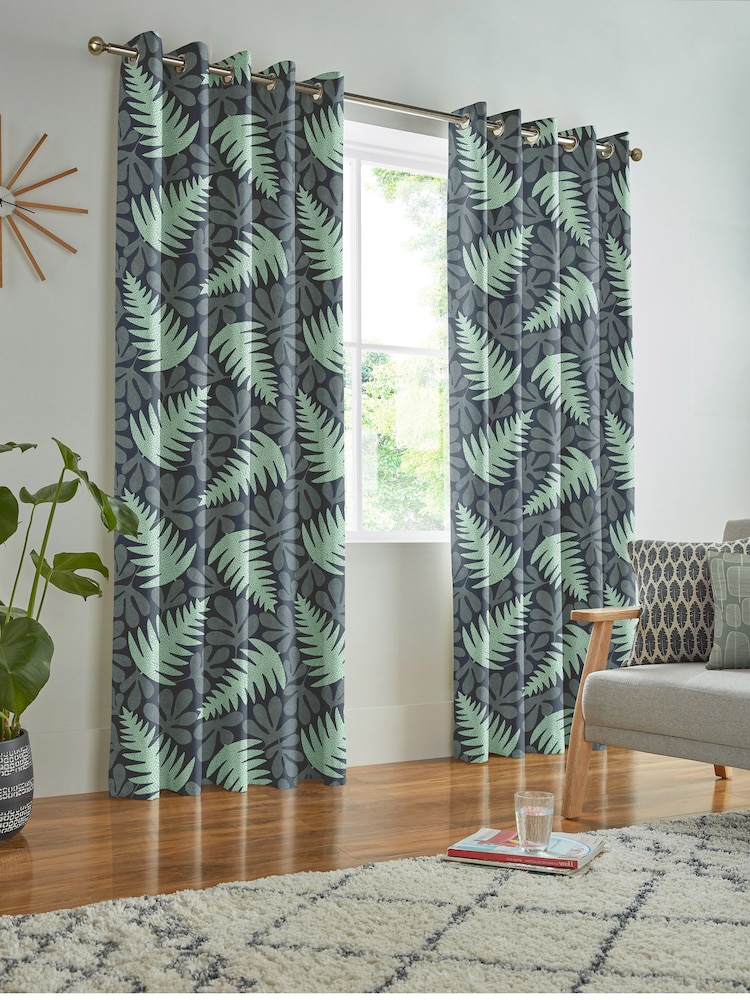 MissPrint Atlantis 100% Cotton Deep Sea Made to Measure Curtains - Image 2 of 9