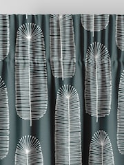 MissPrint Steel 100% Cotton Bloom Made to Measure Curtains - Image 6 of 9