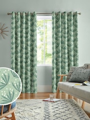 MissPrint Thyme 100% Cotton Wildflower Made to Measure Curtains - Image 1 of 9