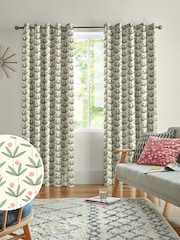 MissPrint Glades 100% Cotton Palm Tree Made to Measure Curtains - Image 1 of 9