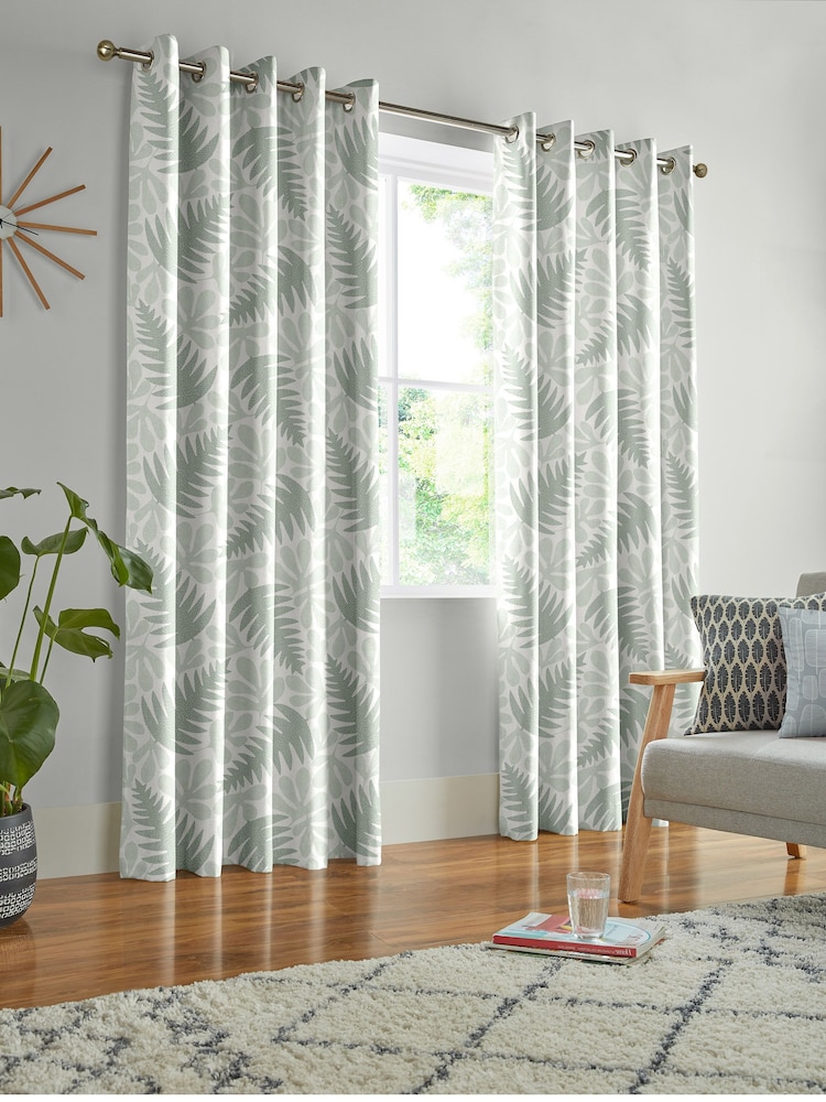 MissPrint Fauna 100% Cotton Deep Sea Made to Measure Curtains - Image 2 of 9