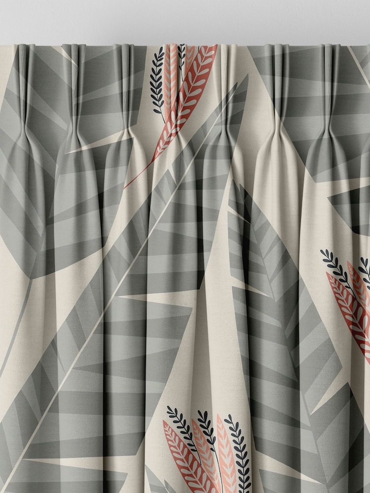 MissPrint Plantation 100% Cotton Jungle Made to Measure Curtains - Image 5 of 9