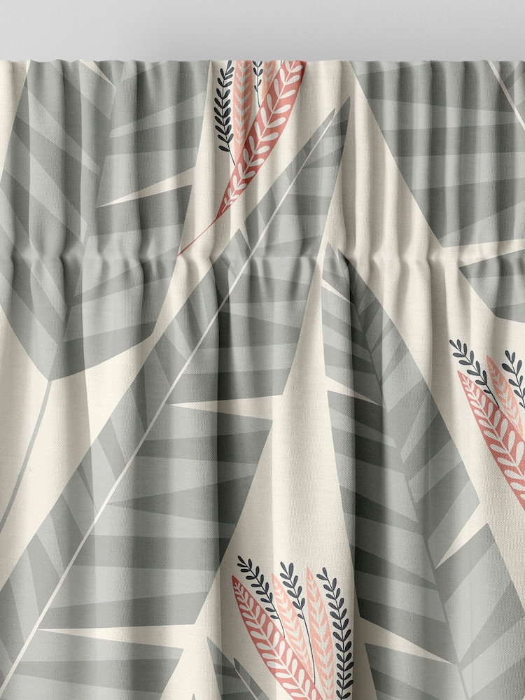 MissPrint Plantation 100% Cotton Jungle Made to Measure Curtains - Image 6 of 9