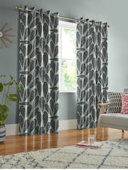 MissPrint Night Shade Tropics Made to Measure Curtains - Image 2 of 9