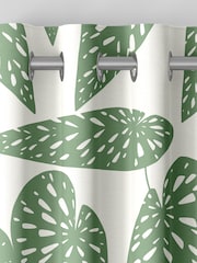 MissPrint Foliage 100% Cotton Tropics Made to Measure Curtains - Image 7 of 9