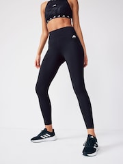 adidas Black Training Essentials High Waisted 7/8 Leggings - Image 1 of 12