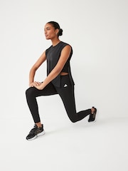 adidas Black Training Essentials High Waisted 7/8 Leggings - Image 4 of 12